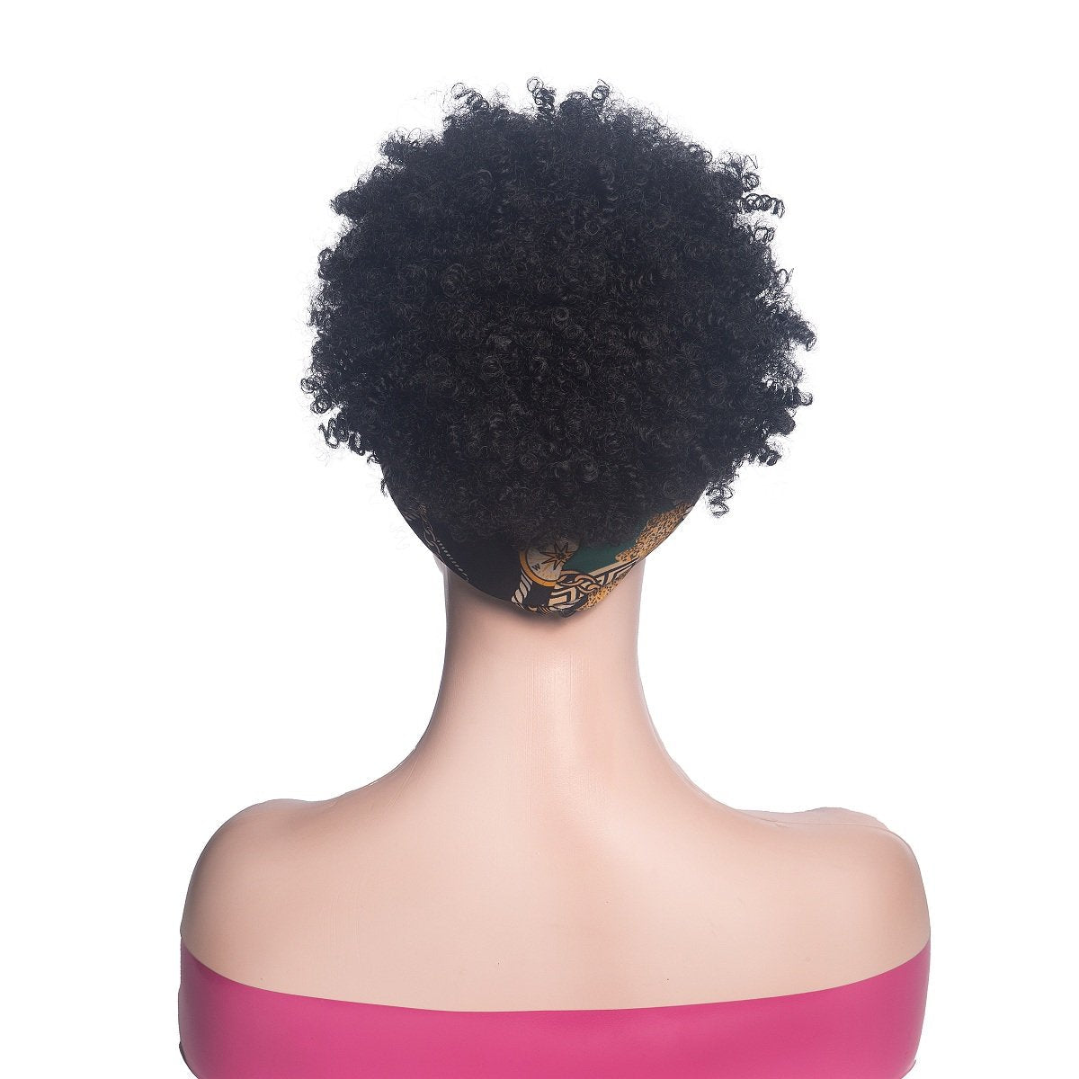 Hot Sexy Kinky Bang Wig with Mix Green&Black Headband