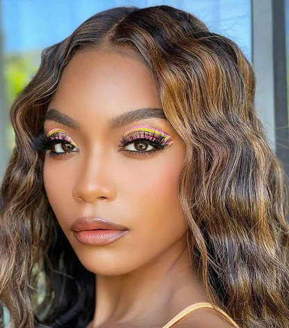 [Glueless Wig] Highlight P4/27 Loose Deep 4x4 & 5x5 Pre-cut lace Ready To Go Wig With Baby Hair