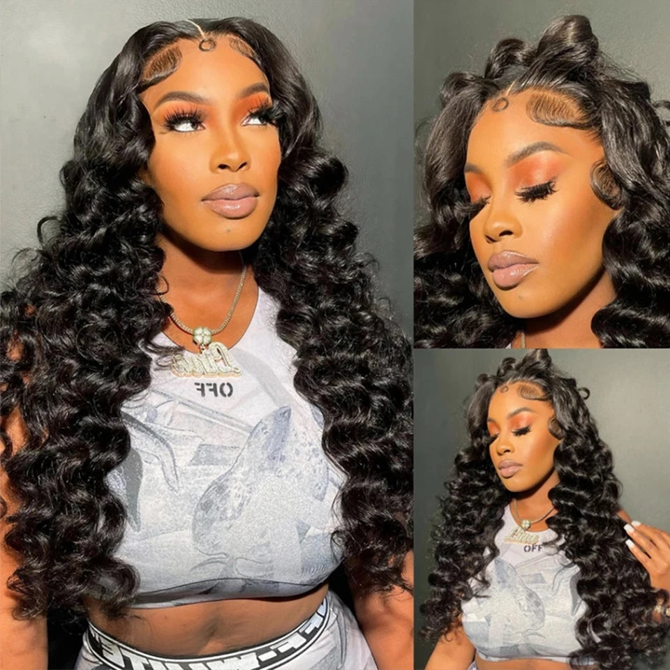 [Glueless Wig]  Loose Wave 6x4 HD Lace Easy To Wear Glueless Wigs  Pre-cut for Beginners  Wigs