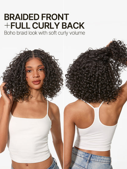 Boho Braids Water Wave Wig 13x6 HD Pre-Cut Lace Glueless