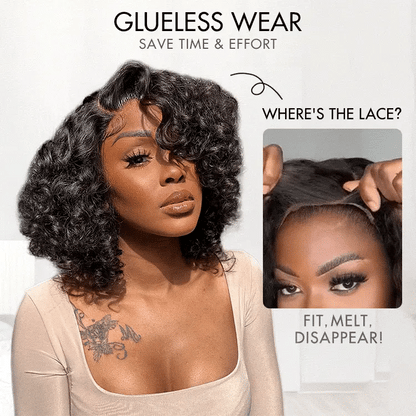 ⚡ Final Hours – Mature Bouncy Curl C-Part Glueless HD Lace Wig
