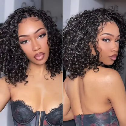 Boho Braids Water Wave Wig 13x6 HD Pre-Cut Lace Glueless