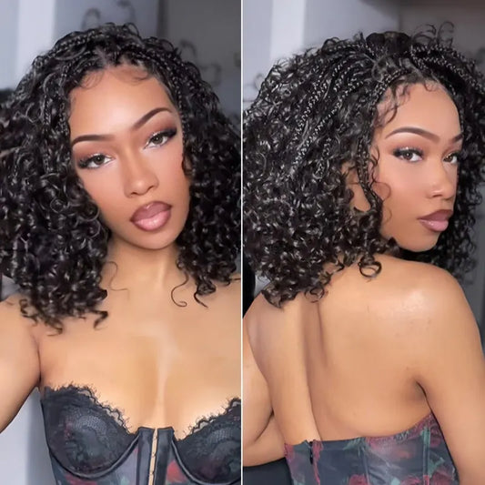 Boho Braids Water Wave Wig 13x6 HD Pre-Cut Lace Glueless