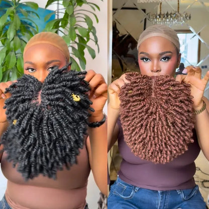 Pretty Glueless light weight Twist-out Afro Pixie Invisi Drawstring Wig