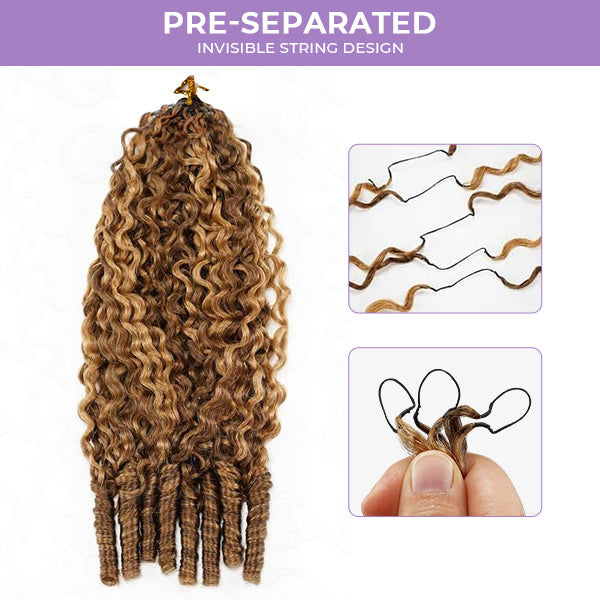 Easy-Install #4/27 Highlight Burmese Curly Crochet Hair