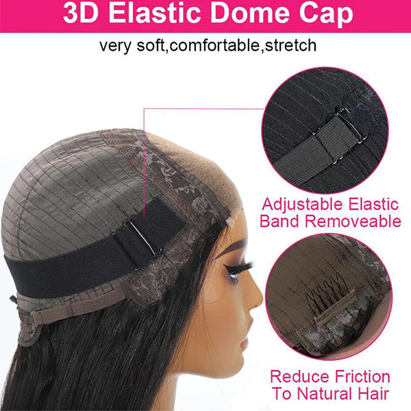 [Glueless Wig] 3D Dome Cap Water Wave Ready To Go Glueless HD 6X4 Lace Pre-Cut Closure  Wig