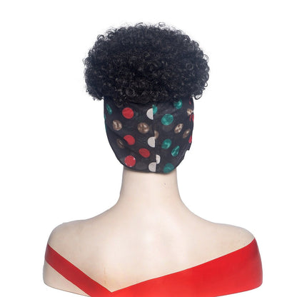 Hot Sexy Kinky Curly Wigs with Dot Headband