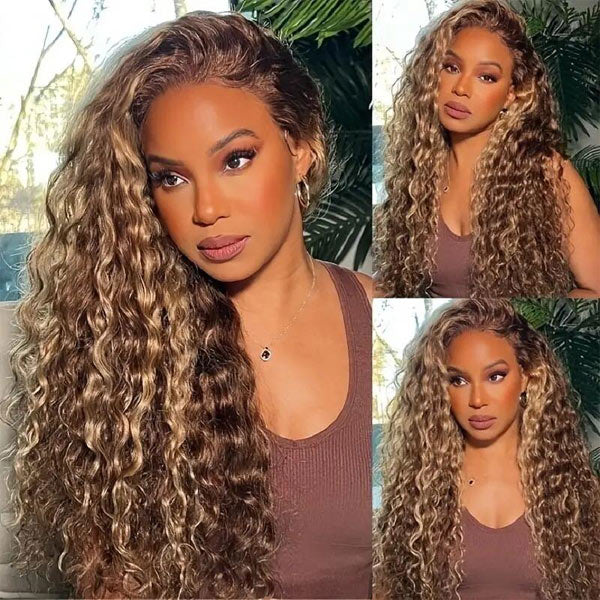Easy-Install #4/27 Highlight Burmese Curly Crochet Hair