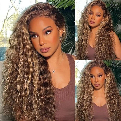 Easy-Install #4/27 Highlight Burmese Curly Crochet Hair