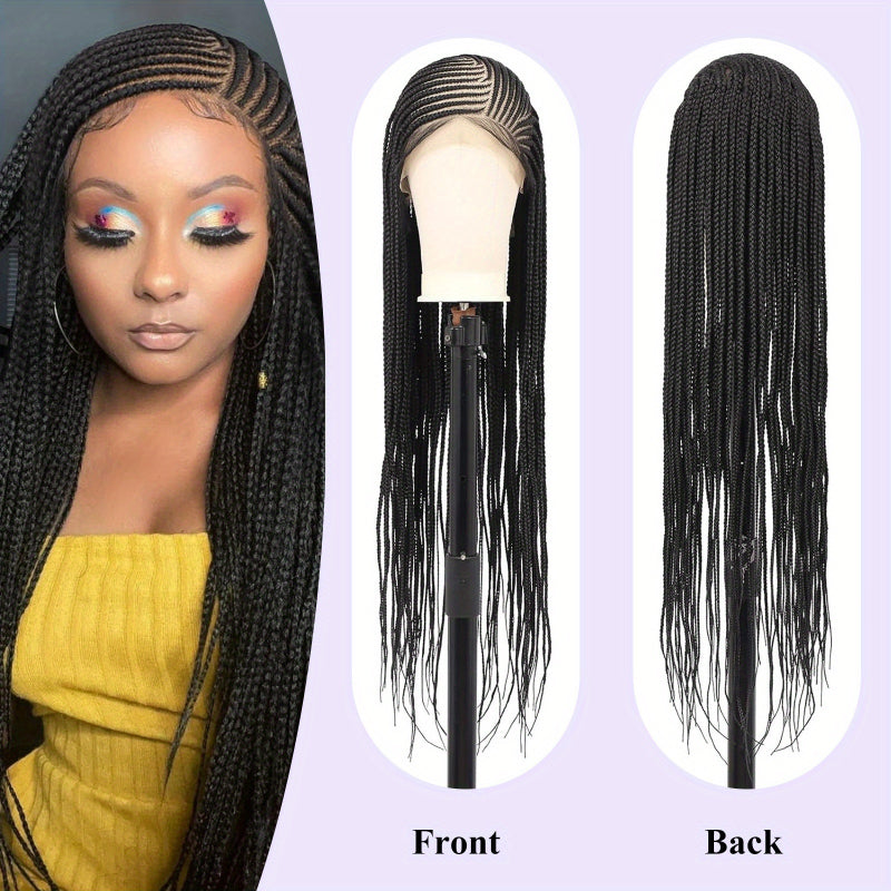 HD Full Lace Front Wigs with Box Braids