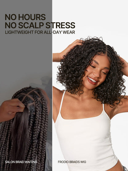 Boho Braids Water Wave Wig 13x6 HD Pre-Cut Lace Glueless