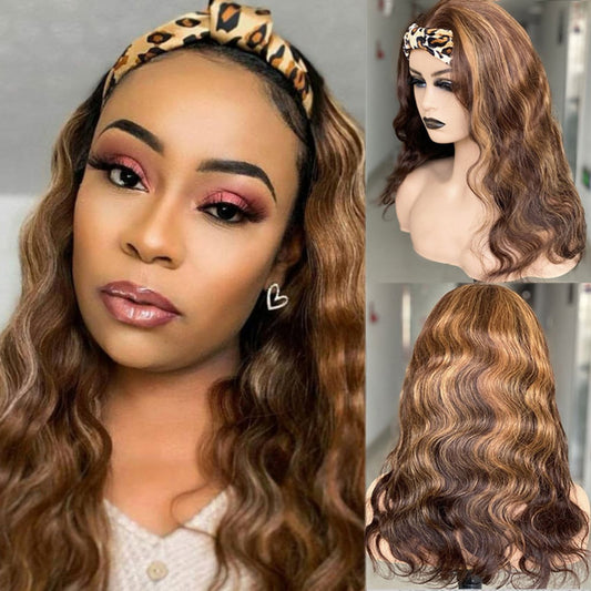 Latest Design - Gradient Wave Wig Headband Wig