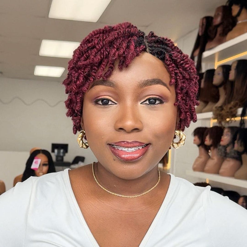 Twist-out Afro Pixie Invisi Drawstring Wig