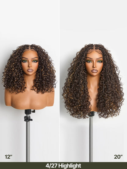 Boho Braids Water Wave Wig 13x6 HD Pre-Cut Lace Glueless