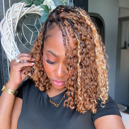Easy-Install #4/27 Highlight Burmese Curly Crochet Hair