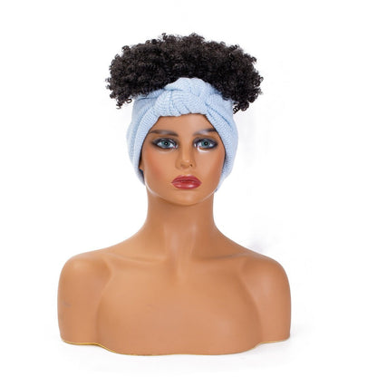 Hot Sexy Kinky Wig with Blue Headband