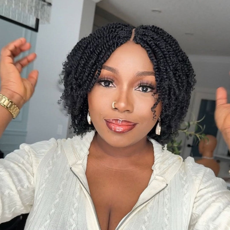 Afro kinky Micro Twist Flexi-fit Invisi Drawstring Wig