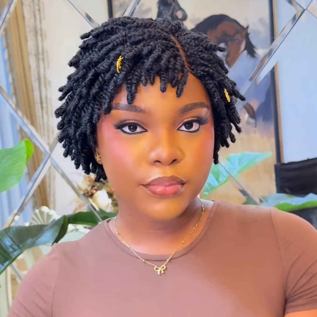Pretty Glueless light weight Twist-out Afro Pixie Invisi Drawstring Wig