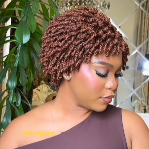 Pretty Glueless light weight Twist-out Afro Pixie Invisi Drawstring Wig