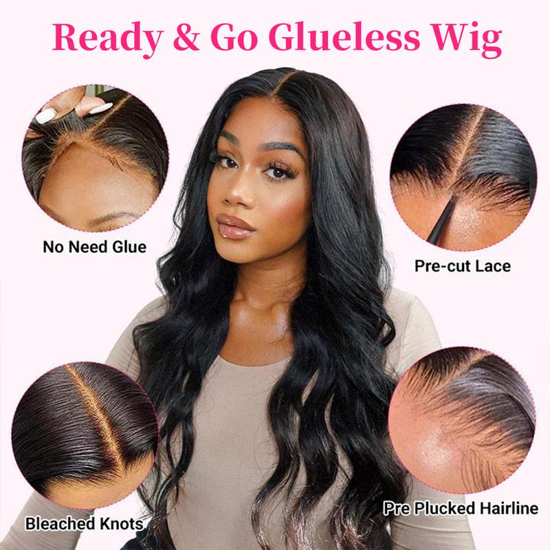 [Glueless Wig] Pre-cut Body Wave Ready To Go Glueless 4x4 & 5x5 Lace  Wigs for Beginners