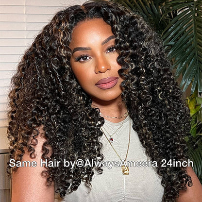 🔥 Limited-Time Sale | 4C Curly Edges Glueless Human Hair Wig – 220% Density