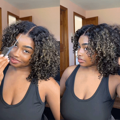 🔥 Limited-Time Sale | 4C Curly Edges Glueless Human Hair Wig – 220% Density