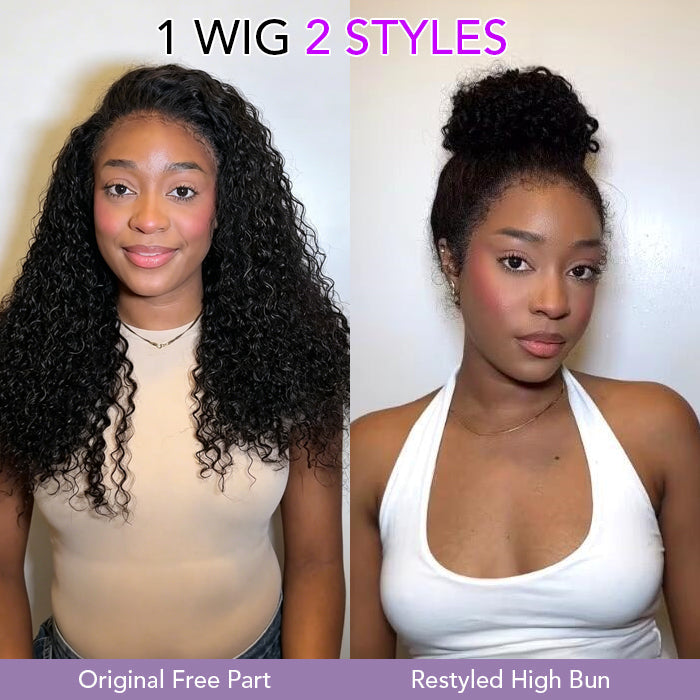 🔥 Limited-Time Sale | 4C Curly Edges Glueless Human Hair Wig – 220% Density