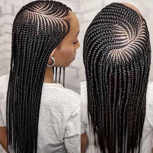 HD Full Lace Front Wigs with Box Braids