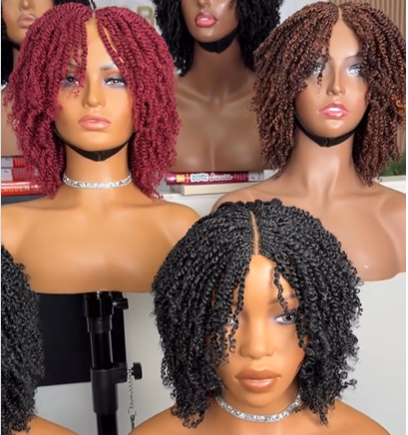 Afro kinky Micro Twist Flexi-fit Invisi Drawstring Wig