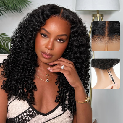[Glueless Wig]  Hair Ready To Go Burmese Curly Glueless HD 6X4 Pre-cut  Lace Closure 100%  Wig
