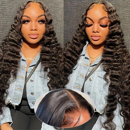 [Glueless Wig] Easy To Wear Glueless Wigs  Deep Wave 4x4 & 5x5 HD Pre-cut Lace Wig