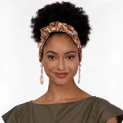 Hot Sexy Kinky Curly Wigs with Printed Headband