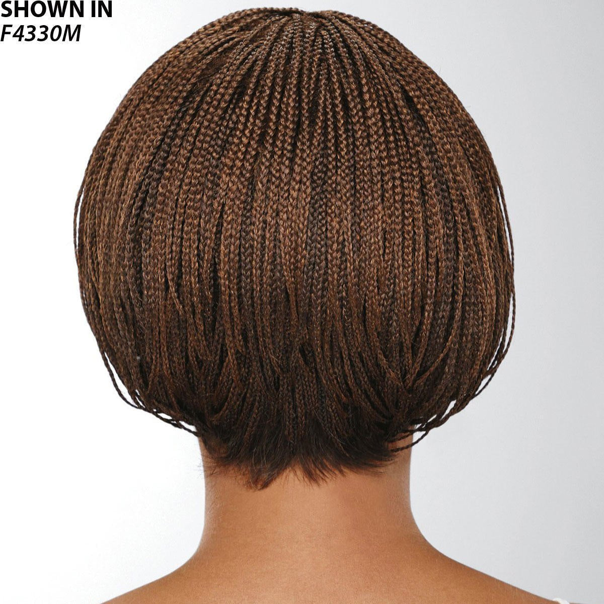 Hand-braided Extended Short Wig With Bangs