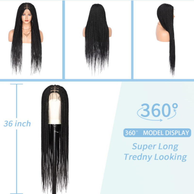 Knotless Box Braided Wigs Cornrow Braids Lace Wigs Full Lace Braids Hair Wig