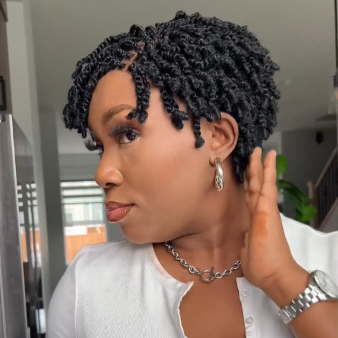 Twist-out Afro Pixie Invisi Drawstring Wig