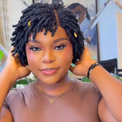 Pretty Glueless light weight Twist-out Afro Pixie Invisi Drawstring Wig