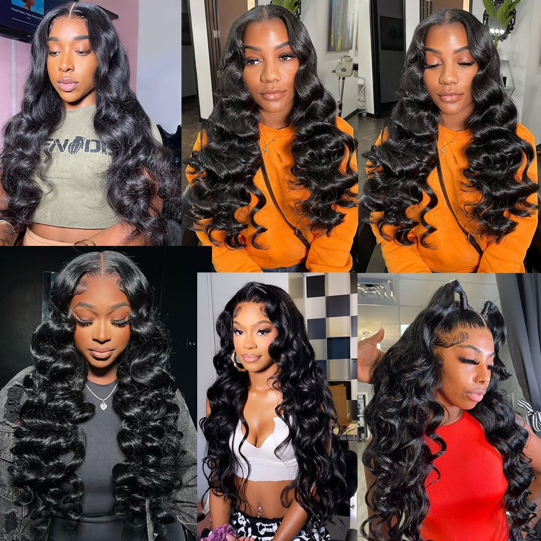 [Glueless Wig]  Loose Wave 6x4 HD Lace Easy To Wear Glueless Wigs  Pre-cut for Beginners  Wigs