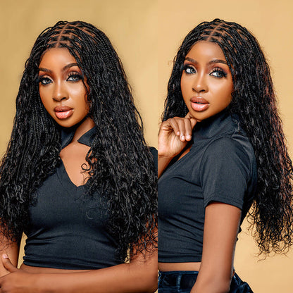 Knotless Boho Braided Wigs Glueless