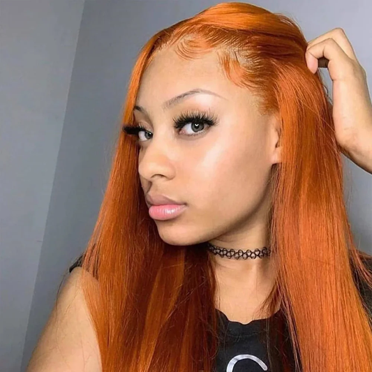 [Glueless Wig] Hair Color #350 Straight Wig 4x4 & 5x5 Pre-cut Lace Easy To Wear Glueless Wigs