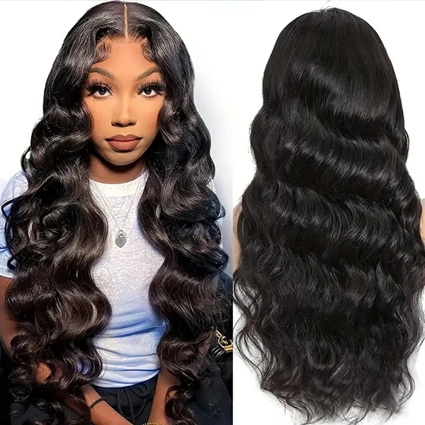 [Glueless Wig] Pre-cut 5x5 HD Invisible Lace Front Wigs Pre Plucked Body Wave Glueless  Wigs