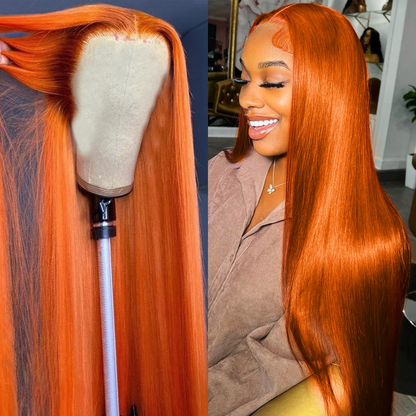 [Glueless Wig] Hair Color #350 Straight Wig 4x4 & 5x5 Pre-cut Lace Easy To Wear Glueless Wigs