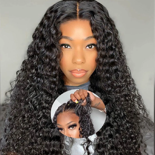 [Glueless Wig] 3D Dome Cap Water Wave Ready To Go Glueless HD 6X4 Lace Pre-Cut Closure  Wig