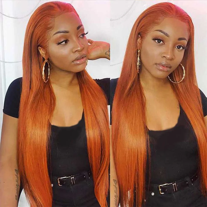 [Glueless Wig] Hair Color #350 Straight Wig 4x4 & 5x5 Pre-cut Lace Easy To Wear Glueless Wigs