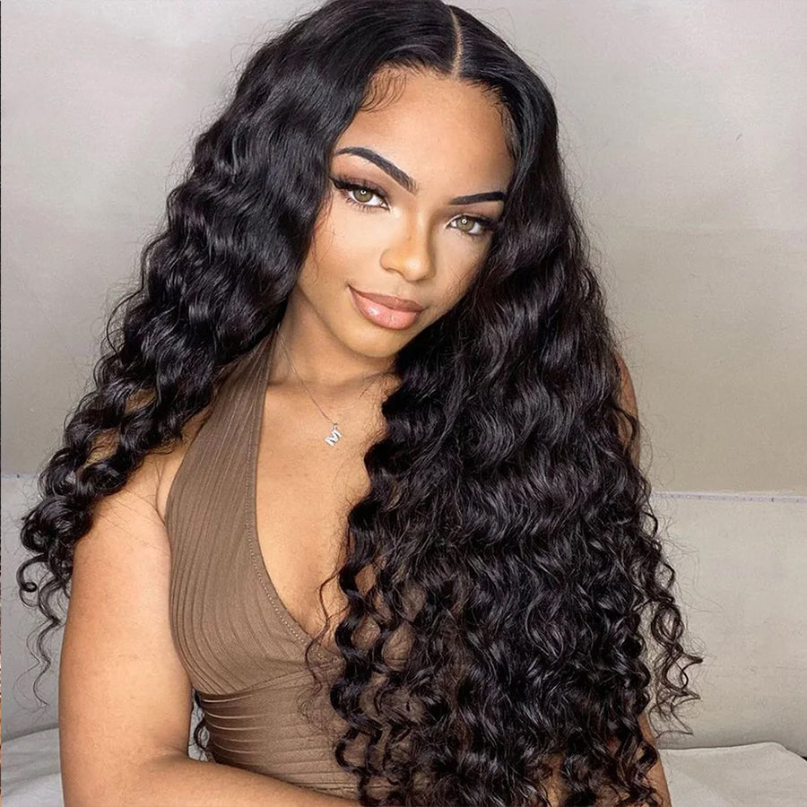 [Glueless Wig] Glueless Loose Deep Wave 6x4 HD Lace Wigs  Pre-cut Ready To Go Wig 200% Density