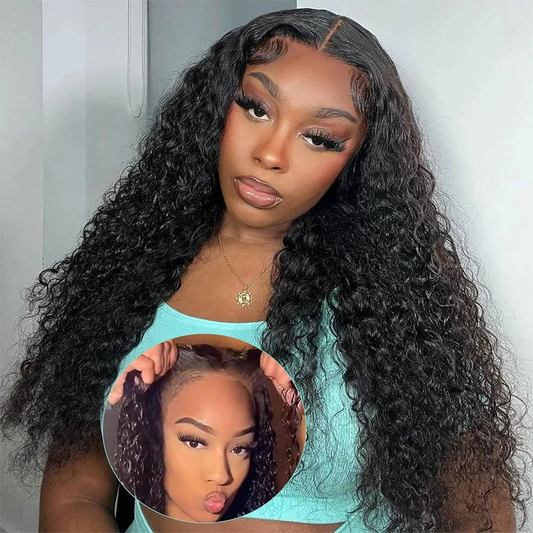 [Glueless Wig] HD 4x4 & 5x5 Lace Pre-cut Wigs Deep Wave Glueless  Wigs With Invisible Knots Baby Hair