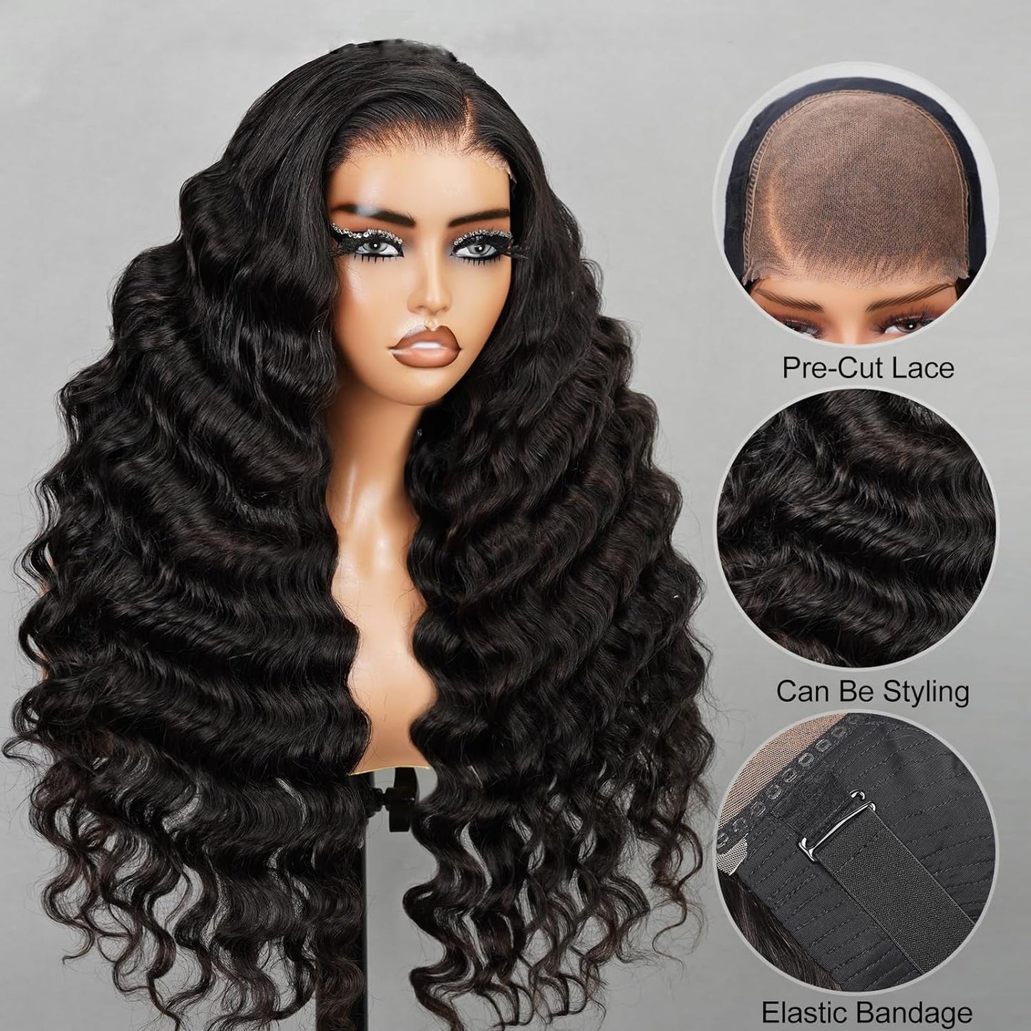 [Glueless Wig] Glueless Pre-cut Ready To Go Loose Deep Wave 4X4 & 5X5 Lace Wigs  200% Density for Black Women