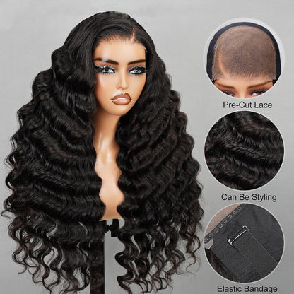 [Glueless Wig] Glueless Pre-cut Ready To Go Loose Deep Wave 4X4 & 5X5 Lace Wigs  200% Density for Black Women