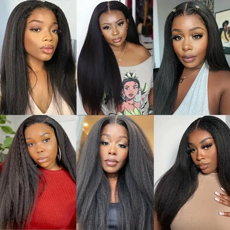 [Glueless Wig] Wear Go Glueless Wigs 4x4 & 5x5 Pre-cut Lace Kinky Straight  Wigs