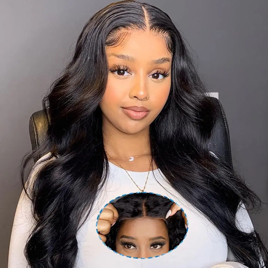 $170=28''丨[Glueless Wig] Body Wave 6x4 Lace Front Pre-cut Easy To Wear Wig  Glueless Wigs(No Code Need)