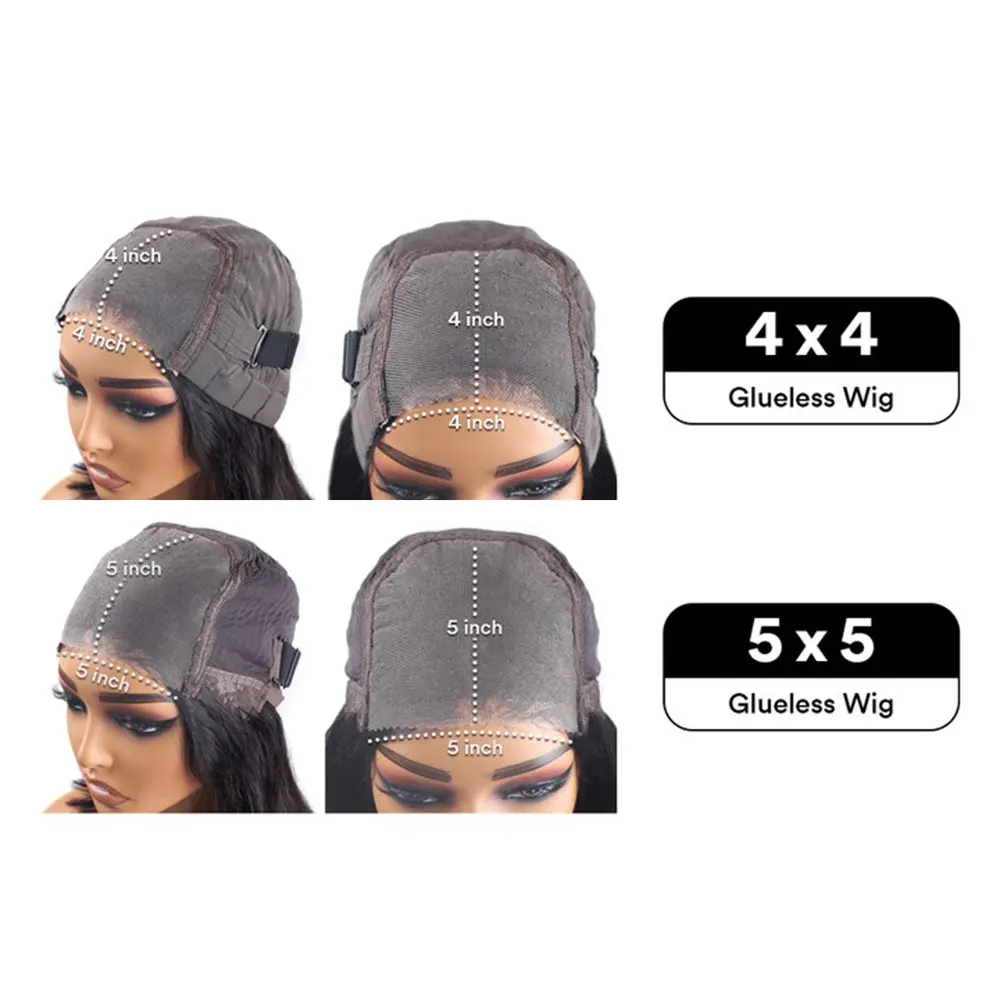 [Glueless Wig] Glueless Pre-cut Ready To Go Loose Deep Wave 4X4 & 5X5 Lace Wigs  200% Density for Black Women